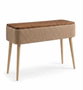 Hanah Home Sole - Aparador Marrón con Tela Teddy